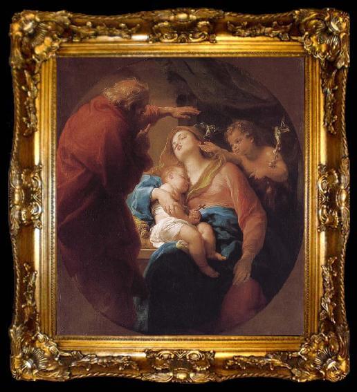 framed  Pompeo Batoni Holy Family with St. John the Baptist, ta009-2